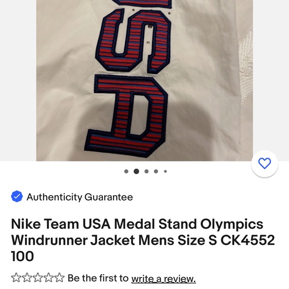 Net 2020 Nike Olympic Zip up - Picture 4 of 7
